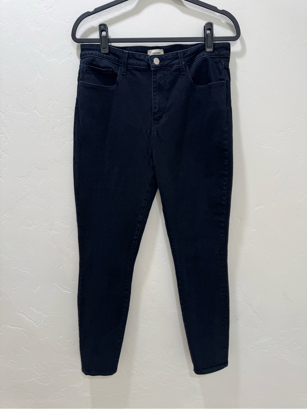 L'AGENCE Marguerite High-Rise Skinny Jean Dark Tru Blu Wash Women's 32 Strech